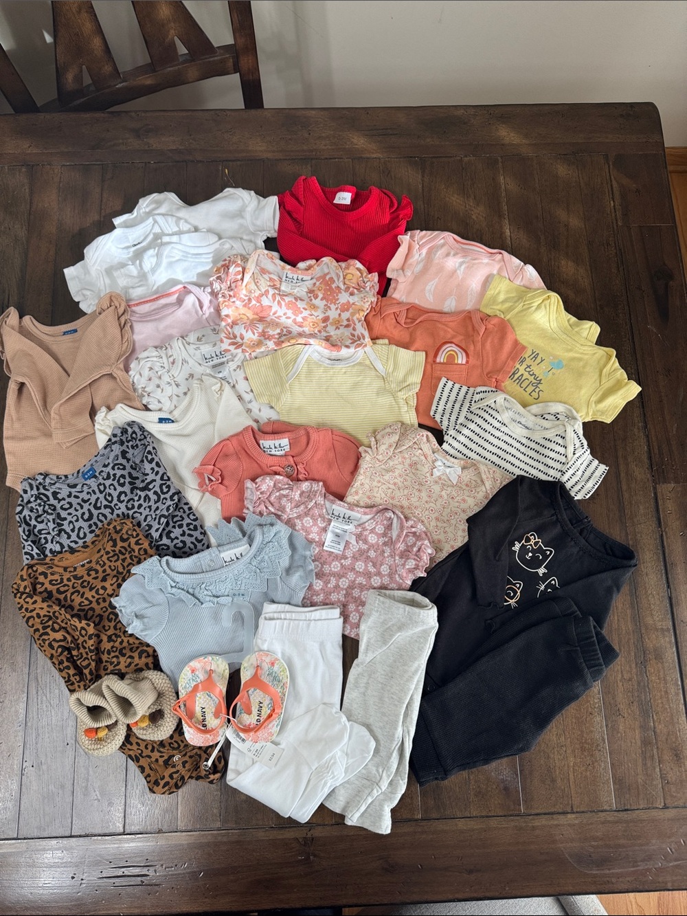 Bundle 0-3 Baby Girl Tops, Bottoms, Sets, Shoes